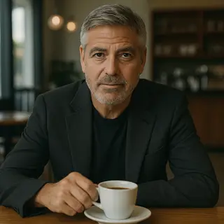 George Clooney Admits Coffee Ads Are Just Elaborate Excuse To Look Directly Into Camera